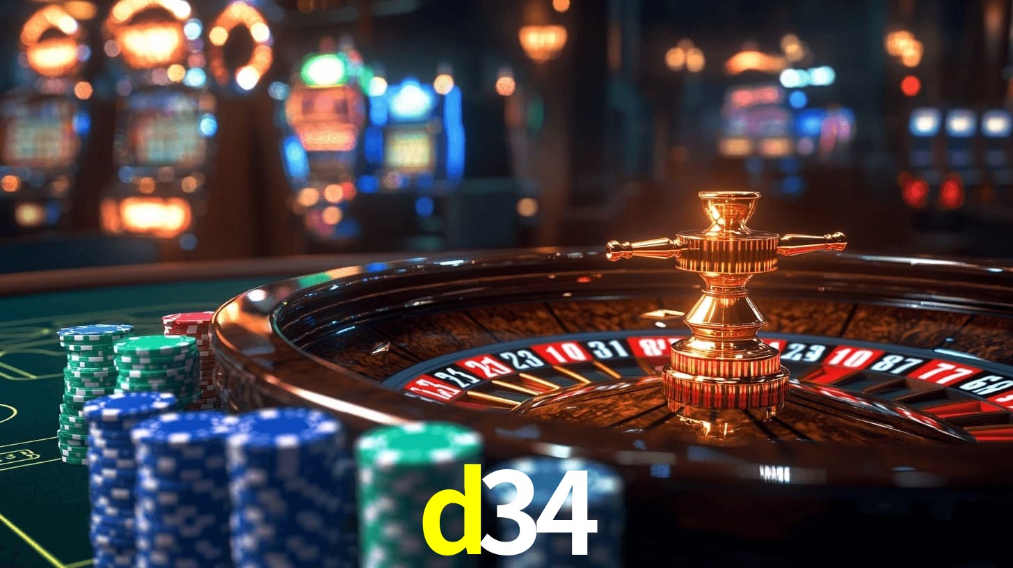 d34: Jogos de Caça-Níqueis-Altas Recompensas, Roleta-Velocidade, Blackjack-Desafios Máximos