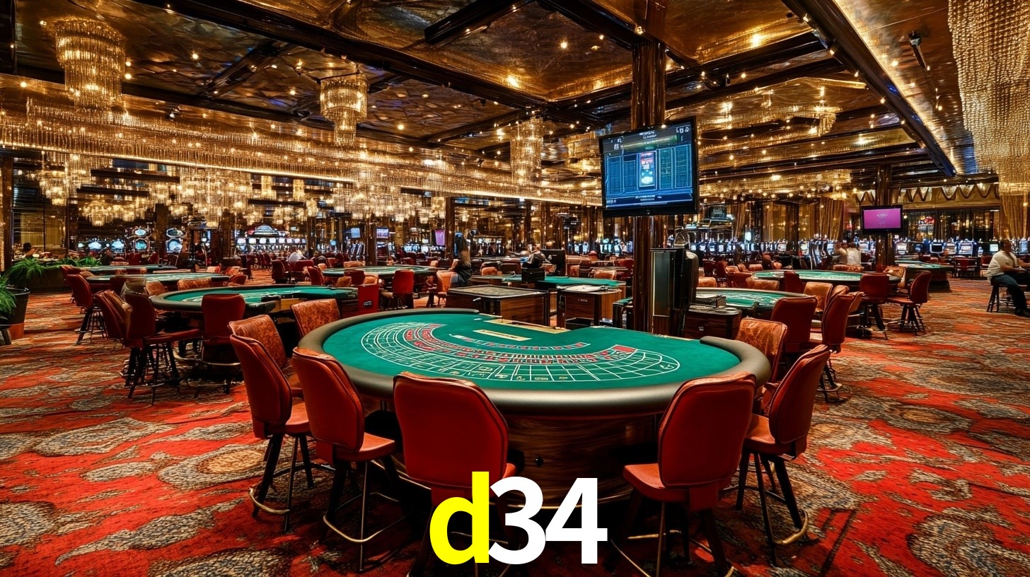 Sinta a adrenalina dos jogos de cassino com d34